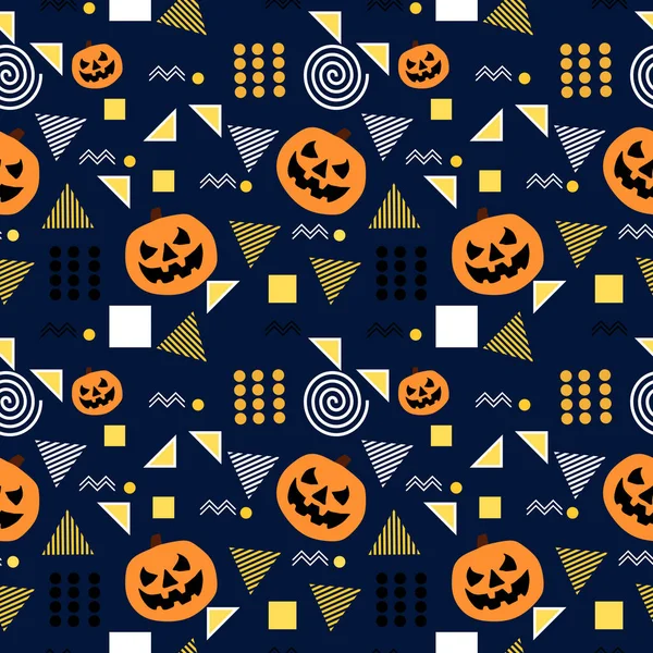 Modèle Créatif Halloween Sans Couture Avec Fantôme Drôle Pour Bébé — Image vectorielle