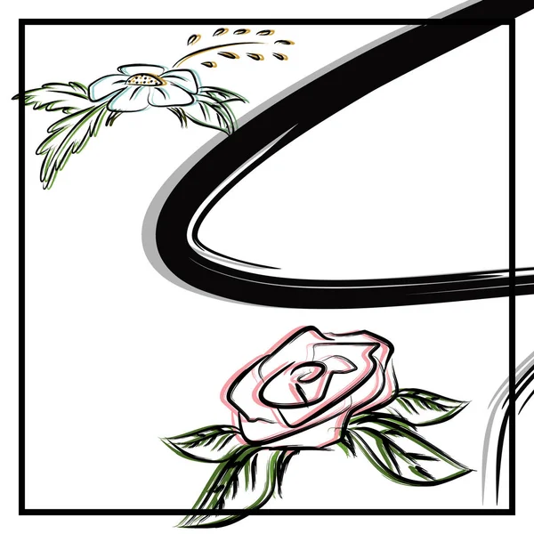 花飾りと単純なヒジャーブ パターン 自然スタイルの背景 スカーフ バンダナ ネッカチーフ印刷のベクター画像の準備ができて良い — ストックベクタ