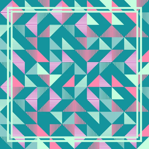 Штучний Пастельний Трикутник Мемфіс Абстрактний Геометричний Візерунок Фону — стоковий вектор