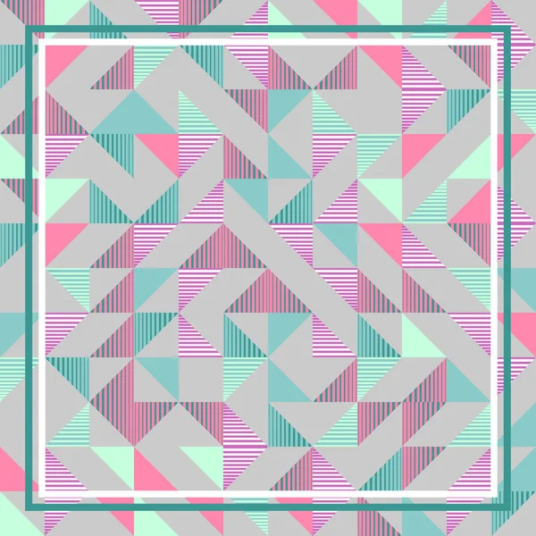 Triangle Abstrait Géométrique Coloré Punchy Motif Pastel Fond — Image vectorielle