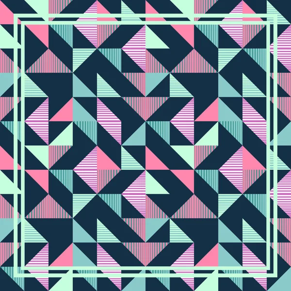 Панчовый Пастельный Треугольник Мемфис Абстрактный Геометрический Фон — стоковый вектор