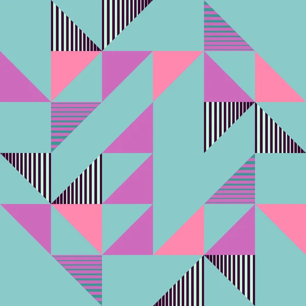 Безшовний Пунктирний Пастельний Трикутник Модним Багатобарвним Візерунком Унікальний Стиль Вінтажних — стоковий вектор