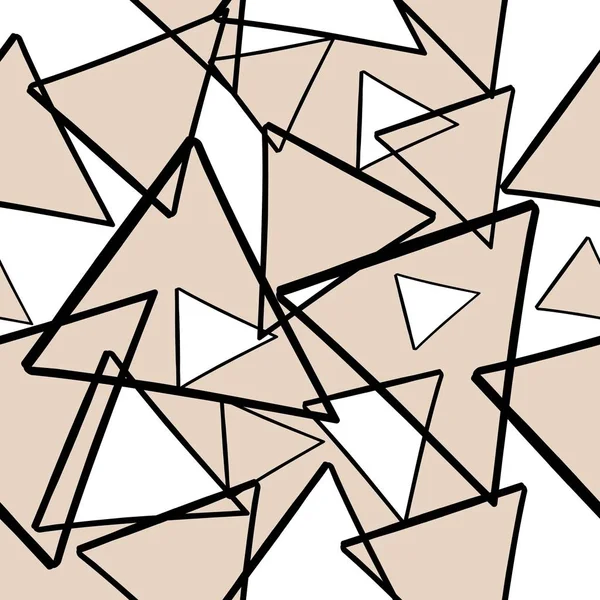 Triángulo Con Suaves Colores Otoñales Patrón Sin Costuras — Archivo Imágenes Vectoriales