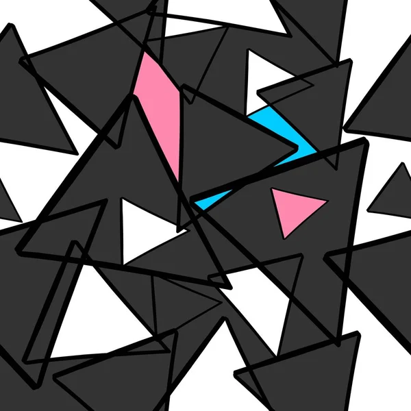 Dreieck Abstraktes Nahtloses Muster — Stockvektor