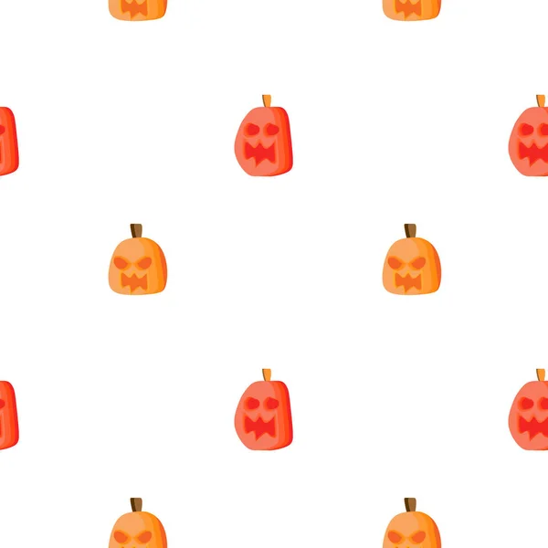 Tvůrčího Vektor Halloween Vzorek Rozzlobený Dýňová Dětinské Výkresu Styl Pozadí — Stockový vektor