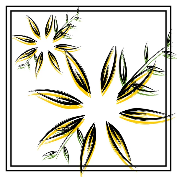 Minimalistische Florale Muster Hintergrund Für Hijab Und Schal Vektor Illustration — Stockvektor