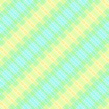 Damalı pastel geometrik soyut Dikişsiz desen vektör.