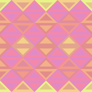 Kız gibi geometrik soyut Dikişsiz desen çok renkli arka plan ile pembe renk. Vektör çizim yazdırma Tekstil ve moda paketleme için.