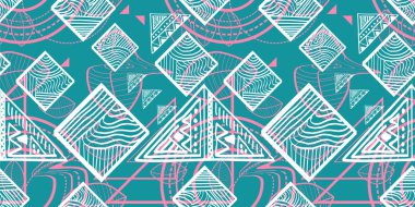 Kabile tasarlamak vektör. Sorunsuz etnik çizgiler vektör çizim ile el yapımı.