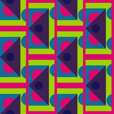 Trendy hijab desen renkli geometrik minimalist tarzda vektör ile. Eşarp ve yastık yazdırma için de iyi.