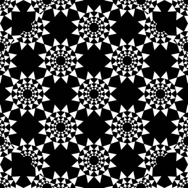 Siyah ve beyaz mandalalar oryantal dekoratif desen arka plan duvar kağıdı. Vektör çizim yazdırma Tekstil ve moda paketleri için.