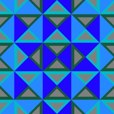 Mavi geometrik soyut seamless modeli trendy. Vektör çizim yazdırma Tekstil ve moda paketleme için.