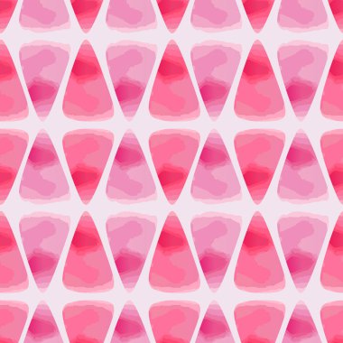 Üçgen soyut pembe renkler renkli suluboya desenle. Trendy su renk arka plan vektör çizim.