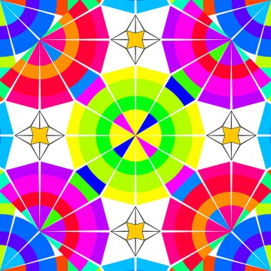 Renkli mandalalar oryantal dekoratif desen arka plan duvar kağıdı. Vektör çizim yazdırma Tekstil ve moda paketleri için.