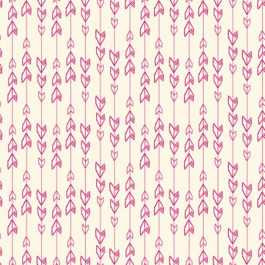 Sorunsuz bohem tasarlamak vektör. Kesintisiz çizgili el çekilmiş renkli tüy. Piliç boho stil moda tekstil baskı için.