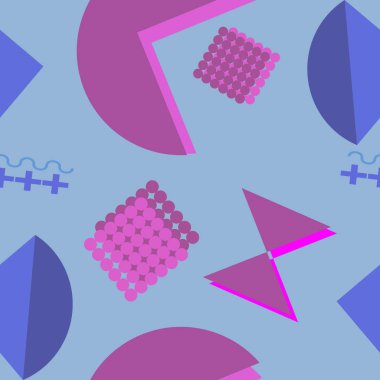 Geometrik soyut desen renkli süsleme ile. Vektör çizim trendy duvar kağıdı ve moda tekstil baskı için hazır için.