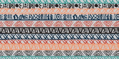 Kabile tasarlamak vektör. Sorunsuz etnik çizgiler vektör çizim ile el yapımı.