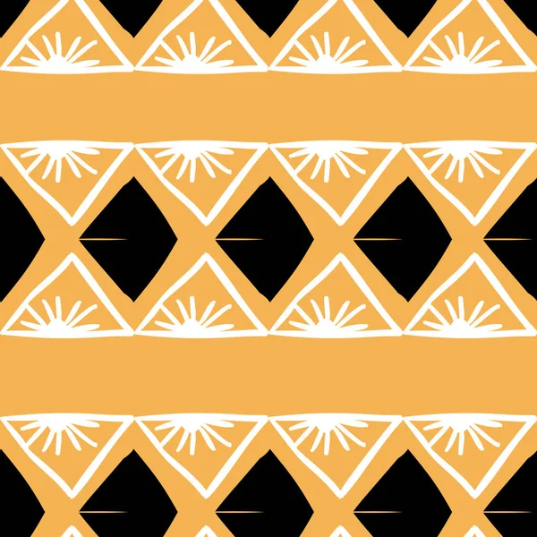 Aztek kabile tasarlamak vektör. El çekilmiş antik maya simgesi. Yerel tarihi Meksika kültür moda tekstil baskı veya kaydırma ve duvar kağıdı arka plan için kesintisiz renkli çizim şekil.