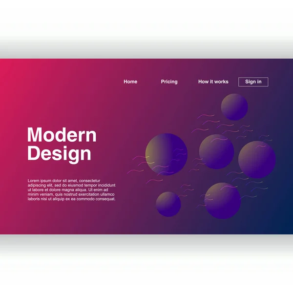 Modernes Abstraktes Geometrisches Design Für Die Landing Page Hintergrundvorlage Eps10 — Stockvektor