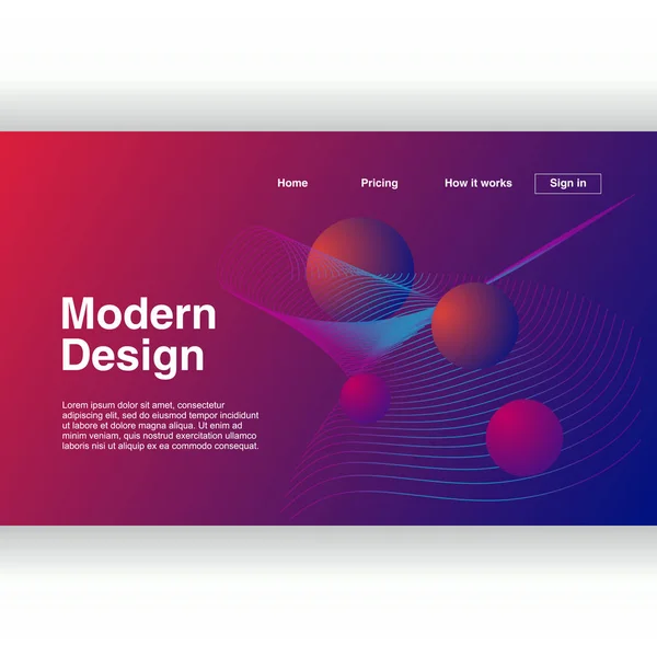 Modernes Abstraktes Geometrisches Design Für Die Landing Page Hintergrundvorlage Eps10 — Stockvektor