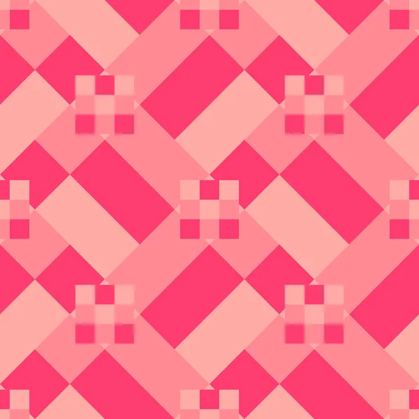 Απρόσκοπτη Γεωμετρικό Μοτίβο Πολύχρωμα Δημιουργική Παράθεση Αφηρημένη Ροζ Θηλυκό Στυλ — Διανυσματικό Αρχείο