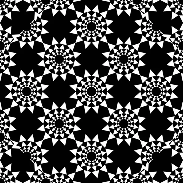 Siyah ve beyaz mandalalar oryantal dekoratif desen arka plan duvar kağıdı. Vektör çizim yazdırma Tekstil ve moda paketleri için.