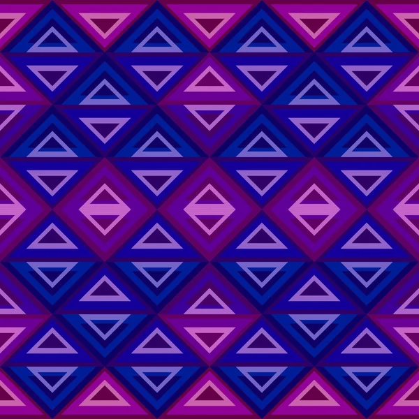 Geometrische Abstrakte Nahtlose Muster Mit Tribal Diamant Stil Bunte Vektorillustration — Stockvektor