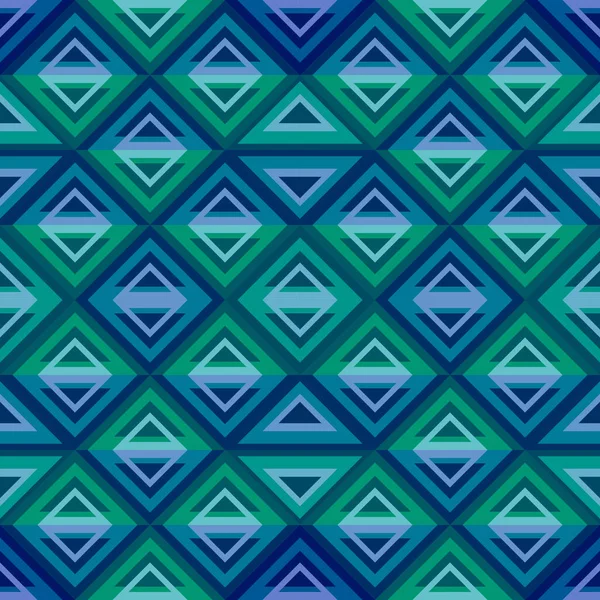 Геометрический Абстрактный Бесшовный Рисунок Цветной Векторной Иллюстрацией Стиле Племенных Алмазов — стоковый вектор