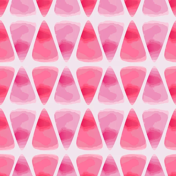 Üçgen soyut pembe renkler renkli suluboya desenle. Trendy su renk arka plan vektör çizim.