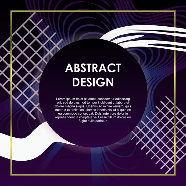 Diseño Textura Fondo Abstracto Vectorial Póster Futurista Fondo Amarillo Banner — Archivo Imágenes Vectoriales