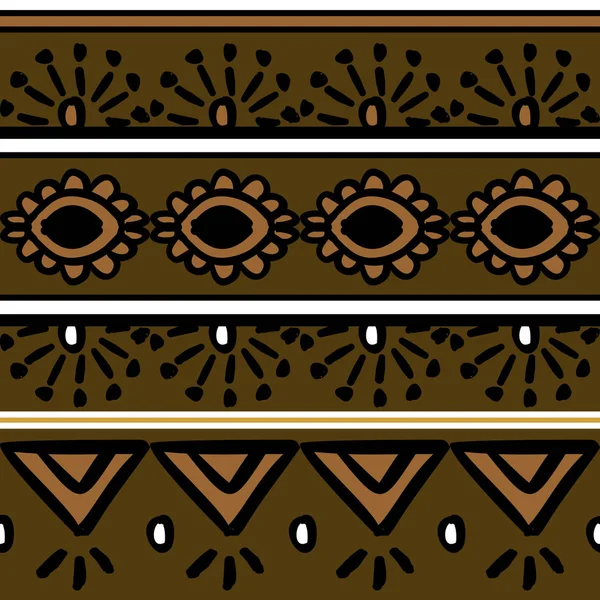 Patrón Tribal Vectorial Con Fondo Transparente Ilustración Estilo Africano Bueno — Vector de stock