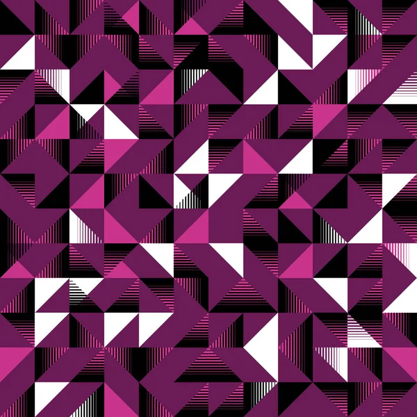 Üçgen soyut seamless modeli memphis geometrik arka plan ile. Moda tekstil baskı ve sarma için trendy vektör çizim.
