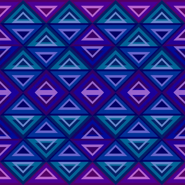 Geometrisch Abstracte Naadloze Patroon Met Tribal Diamant Stijl Kleurrijke Vectorillustratie — Stockvector