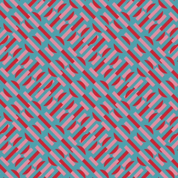 Kız gibi geometrik soyut seamless modeli kadınsı renkler ve benzersiz alışılmadık şekli ile. Vektör çizim için kaydırma, moda ve tekstil baskı.