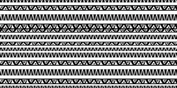 Племенной Вектор Черно Белым Ручным Рисунком Этнического Символа Абстрактный Африканский — стоковый вектор