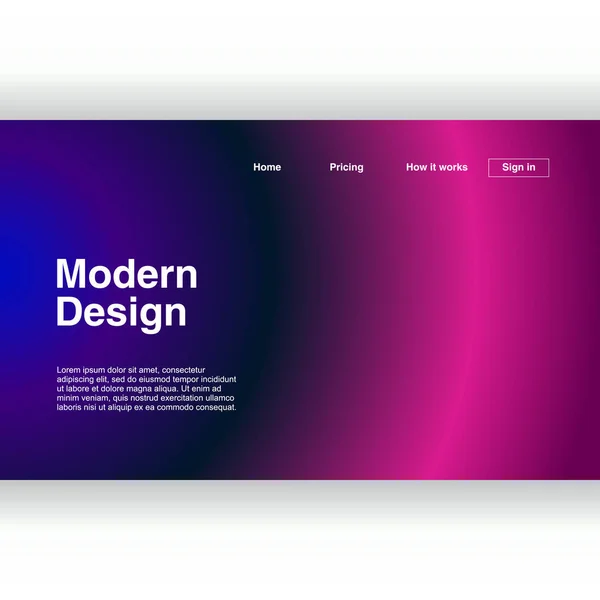 Conception Géométrique Abstraite Moderne Pour Modèle Fond Page Renvoi Illustration — Image vectorielle