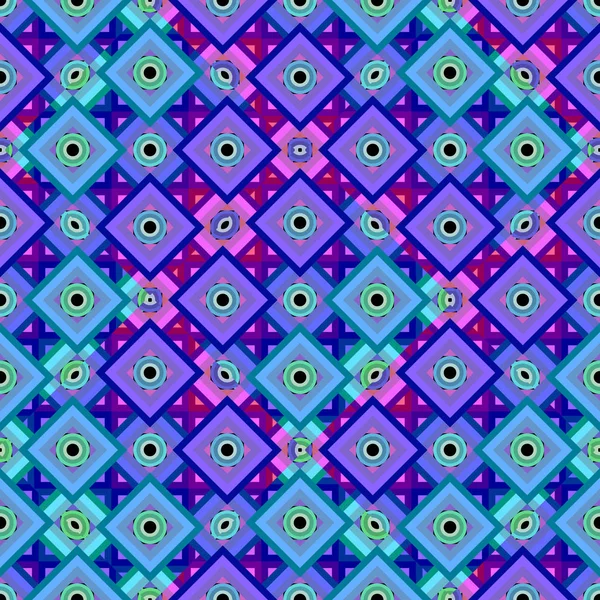 Mavi geometrik soyut seamless modeli trendy. Vektör çizim yazdırma Tekstil ve moda paketleme için.