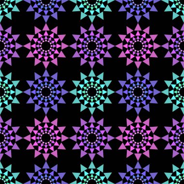 Renkli mandalalar oryantal dekoratif desen arka plan duvar kağıdı. Vektör çizim yazdırma Tekstil ve moda paketleri için.