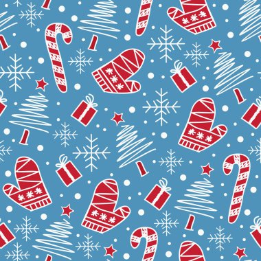 Noel desen trendy kış nesne çizim doodle. Vektör çizim trendy duvar kağıdı ve tekstil moda kaydırma için baskı için okuyun.