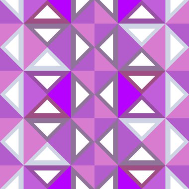 Kız gibi geometrik soyut Dikişsiz desen çok renkli arka plan ile pembe renk. Vektör çizim yazdırma Tekstil ve moda paketleme için.