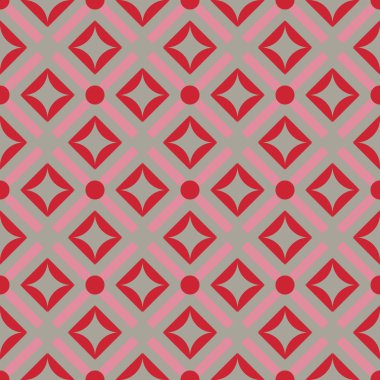 Kız gibi geometrik soyut seamless modeli kadınsı renkler ve benzersiz alışılmadık şekli ile. Vektör çizim için kaydırma, moda ve tekstil baskı.