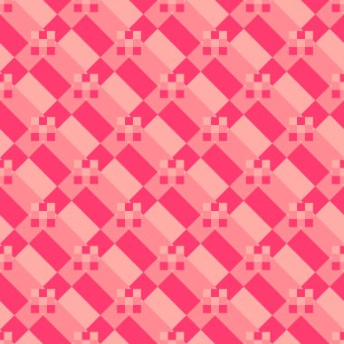 Renkli yaratıcı soyut pinky kiremit vektör çizim ile kesintisiz geometrik desen