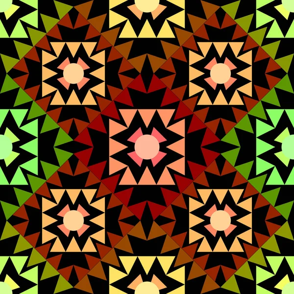 Mandalas Colorido Patrón Decorativo Oriental Fondo Pantalla Ilustración Vectorial Para — Archivo Imágenes Vectoriales