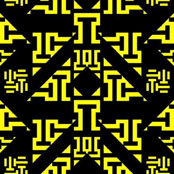 Vecteur Tribal Motif Sans Couture Coloré Avec Triangle Géométrique Abstrait — Image vectorielle