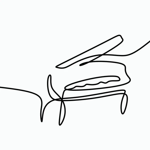 ลปะเส นหน งของเวกเตอร ยโน — ภาพเวกเตอร์สต็อก