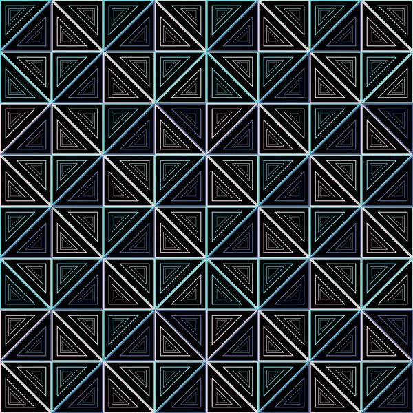 Kreative Linien Geometrische Abstrakte Muster Bunte Vektorillustration Isoliert Auf Schwarzem — Stockvektor
