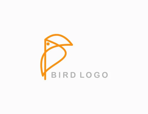 色鳥のロゴのベクトル — ストックベクタ