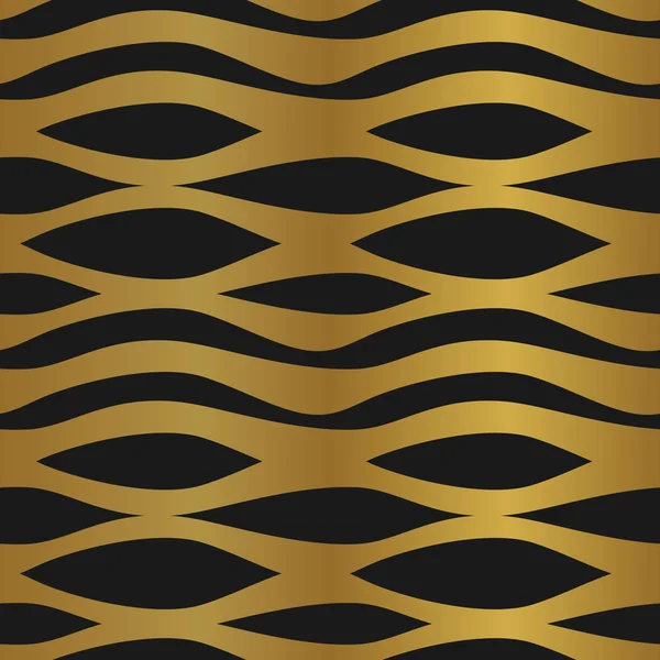 Απρόσκοπτη Γεωμετρικά Ασυνήθιστο Μοτίβο Πολυτελές Αφηρημένο Ύφος Χρυσό — Διανυσματικό Αρχείο