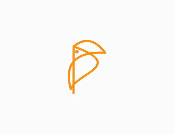 Kleur Vogel Logo Vector — Stockvector