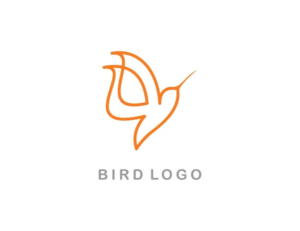 Vector Logotipo Color Bird — Vector de stock